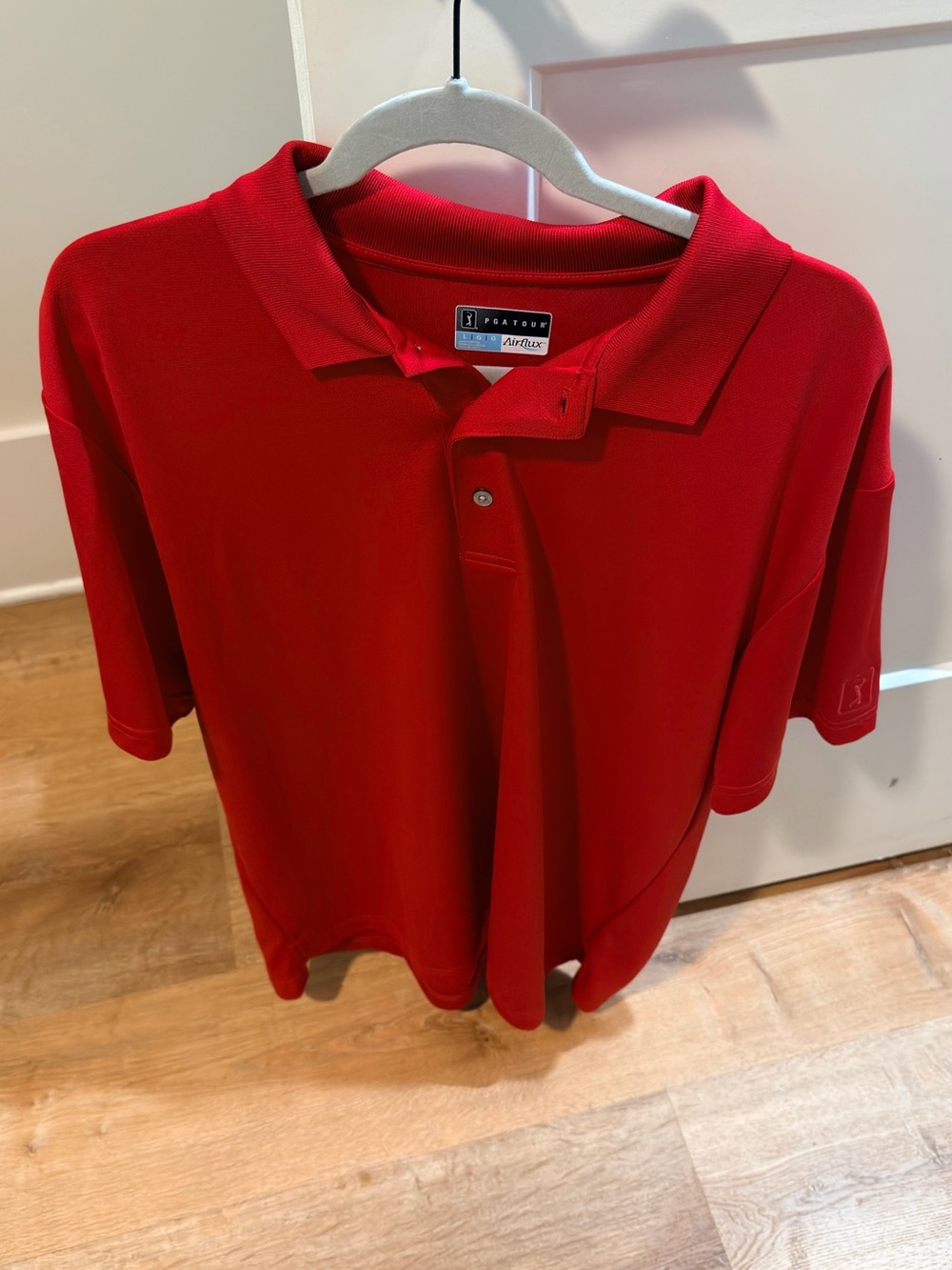 PGA Tour Red Men's Polo Shirt